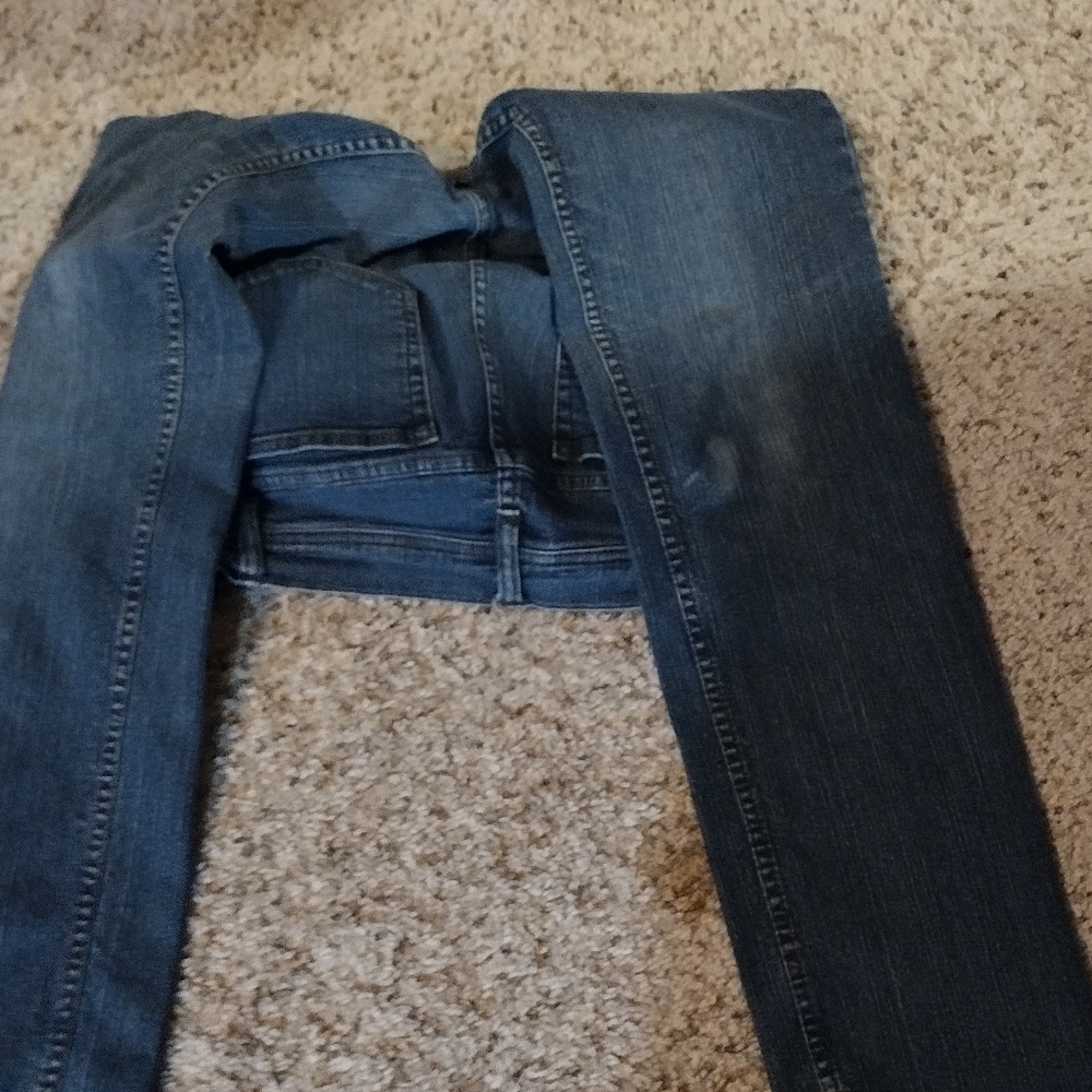 denim & co size 10 5 pocket zip front